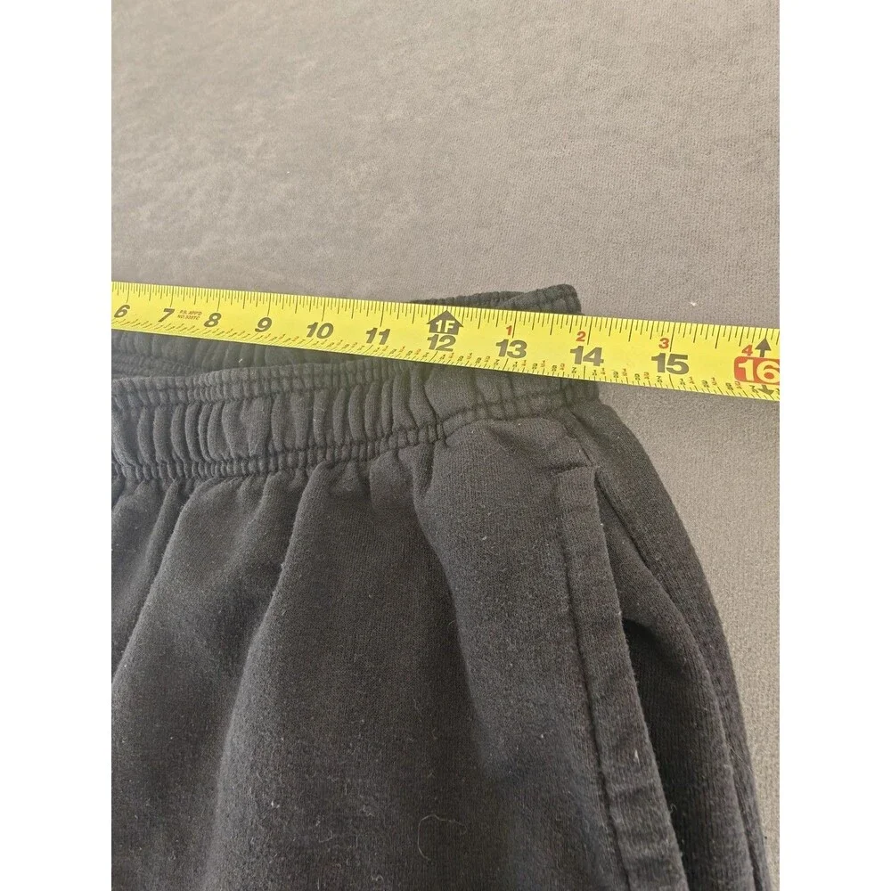 Champion Men's Black Jogger Sweatpants Size L Elastic Waist Athletic Logo